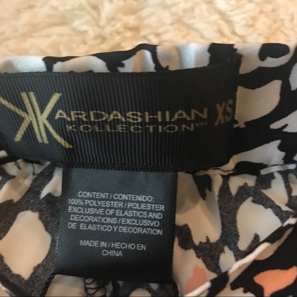 Kardashian Kollection Black & White Cheetah Print Pants Size XS - Picture 6 of 8